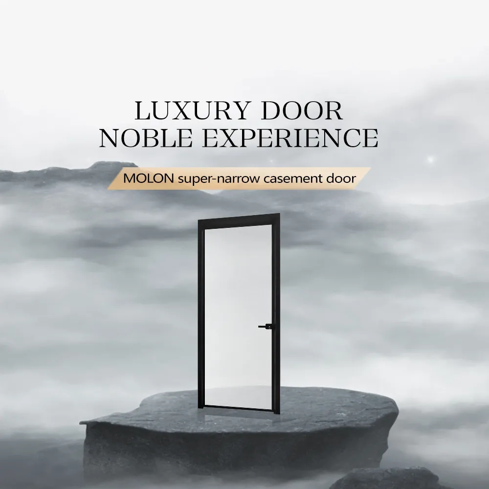 Aluminum casement door