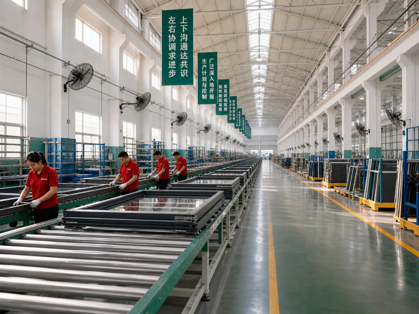 Aoslon aluminum window production