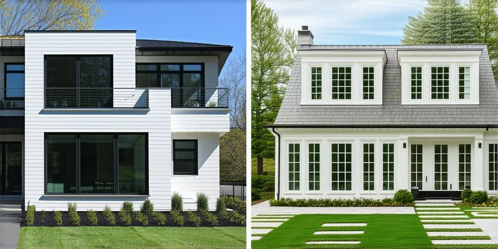 Contemporary aluminum windows VS Traditional aluminum windows