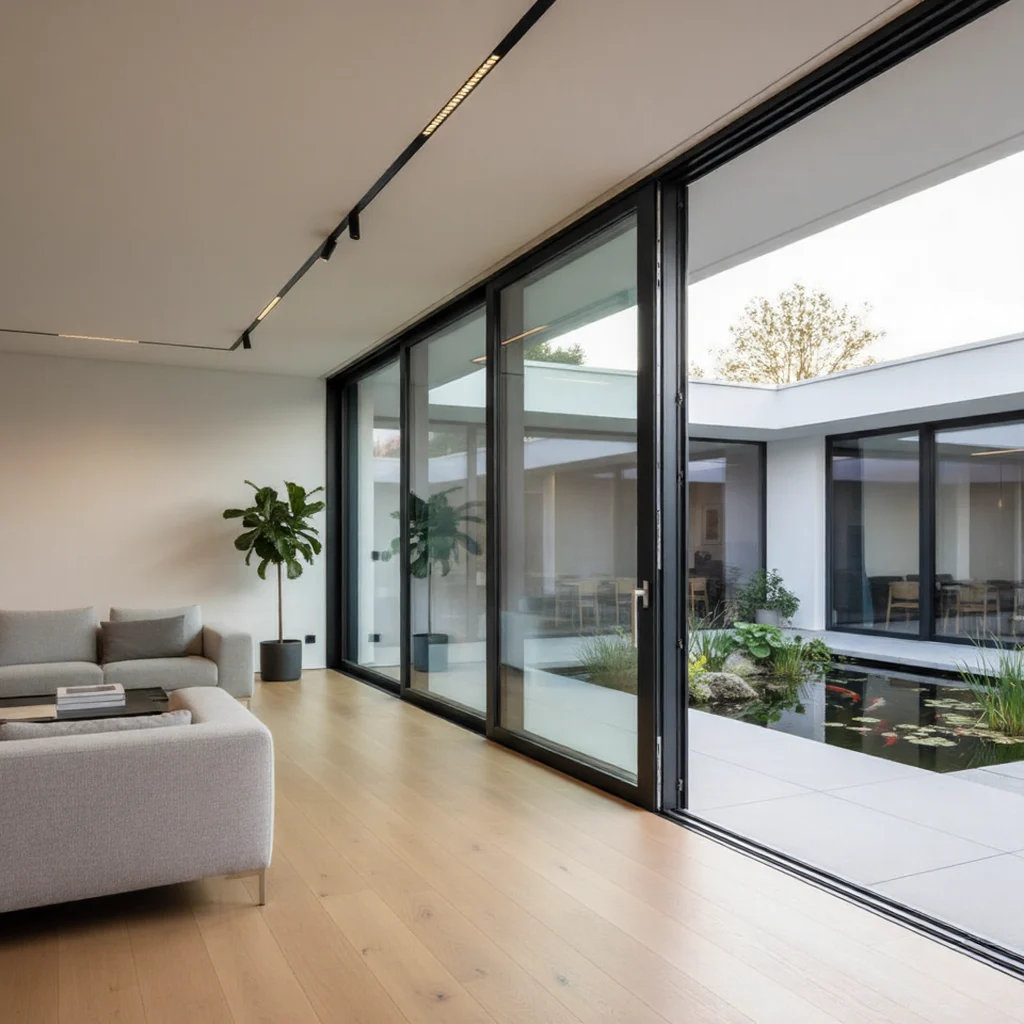 custom aluminum doors with glass